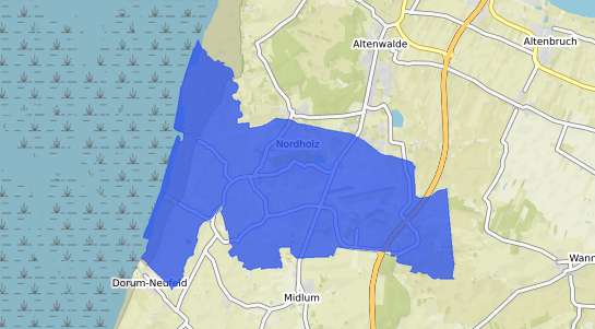 Bodenrichtwertkarte Nordholz b. Bremerhaven