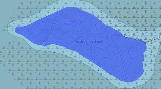 Bodenrichtwertkarte Nordstrandischmoor