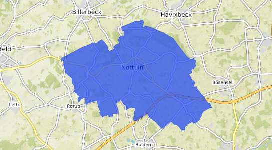 Bodenrichtwertkarte Nottuln