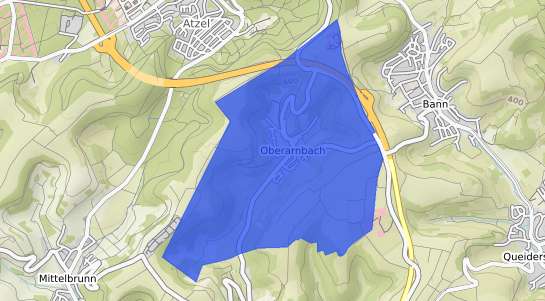 Bodenrichtwertkarte Oberarnbach Pfalz