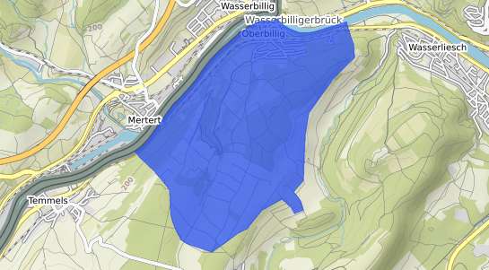 Bodenrichtwertkarte Oberbillig