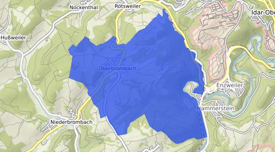 Bodenrichtwertkarte Oberbrombach b. Idar-Oberstein