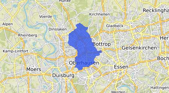 Bodenrichtwertkarte Oberhausen Rheinland