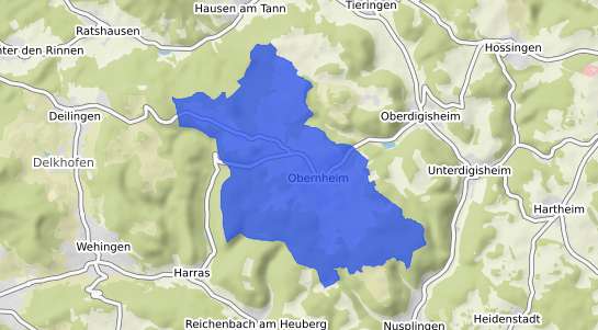 Bodenrichtwertkarte Obernheim Wuerttemberg