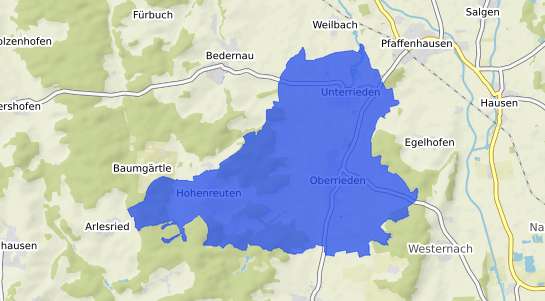 Bodenrichtwertkarte Oberrieden Schwaben