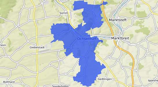 Bodenrichtwertkarte Ochsenfurt Unterfranken