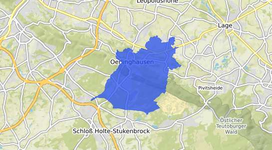 Bodenrichtwertkarte Oerlinghausen