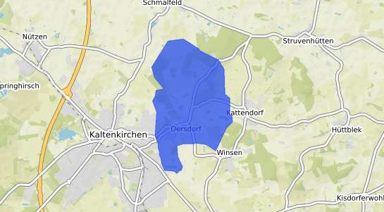 Bodenrichtwertkarte Oersdorf b. Neumuenster