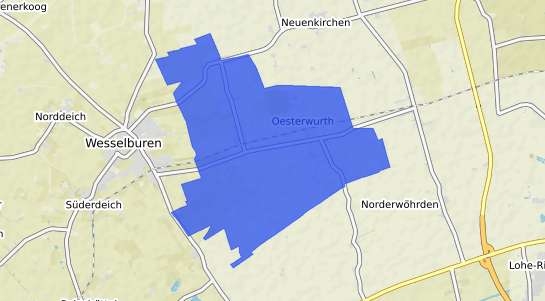 Bodenrichtwertkarte Oesterwurth