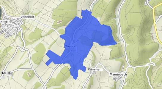 Bodenrichtwertkarte Onsdorf