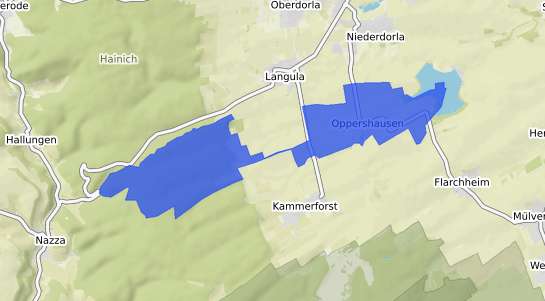 Bodenrichtwertkarte Oppershausen Thueringen