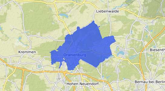 Bodenrichtwertkarte Oranienburg