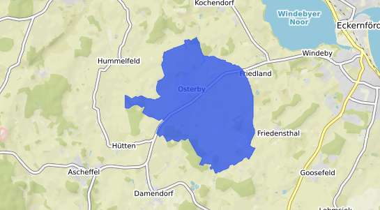 Bodenrichtwertkarte Osterby b. Medelby
