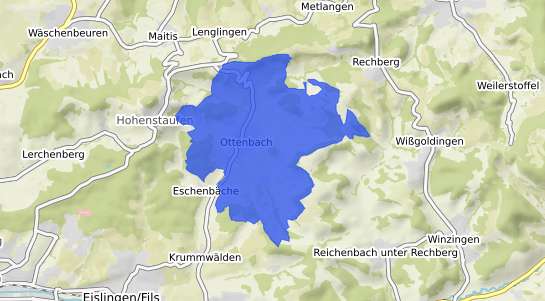 Bodenrichtwertkarte Ottenbach Wuerttemberg