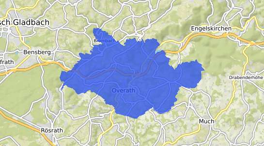 Bodenrichtwertkarte Overath Bergisches Land