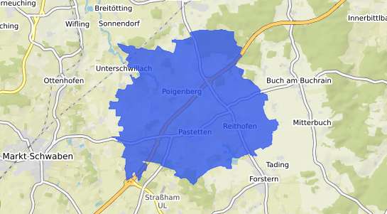 Bodenrichtwertkarte Pastetten