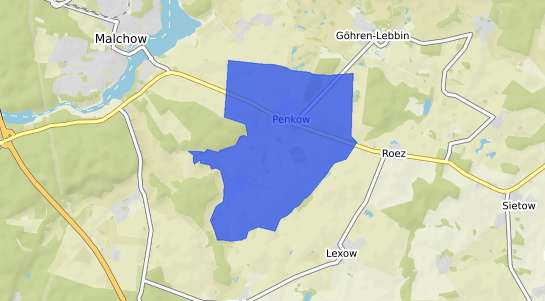 Bodenrichtwertkarte Penkow