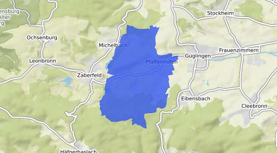 Bodenrichtwertkarte Pfaffenhofen Wuerttemberg