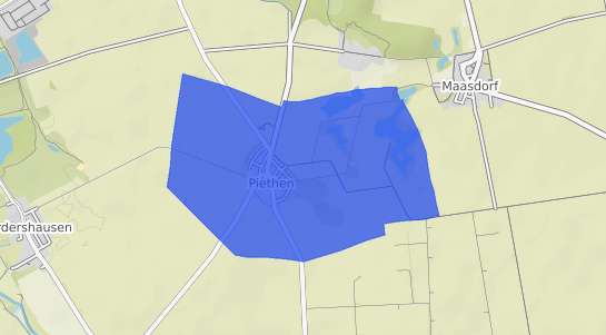 Bodenrichtwertkarte Piethen