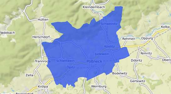 Bodenrichtwertkarte P&ouml;&szlig;neck