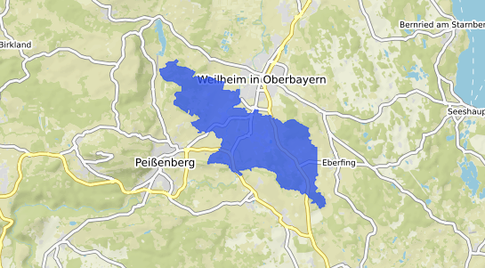 Bodenrichtwertkarte Polling Kr. Weilheim Schongau Kr. Weilheim-Schongau