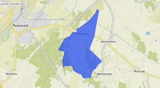 Bodenrichtwertkarte Polzow Vorpommern