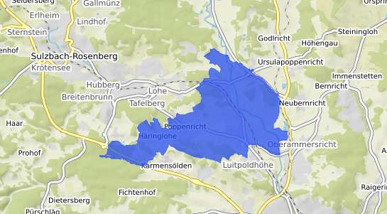 Bodenrichtwertkarte Poppenricht