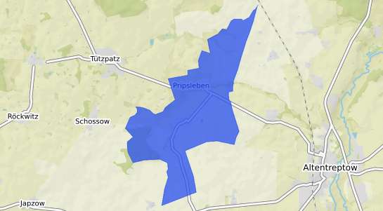 Bodenrichtwertkarte Pripsleben