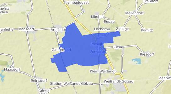 Bodenrichtwertkarte Prosigk