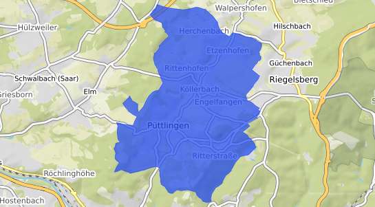 Bodenrichtwertkarte P&uuml;ttlingen
