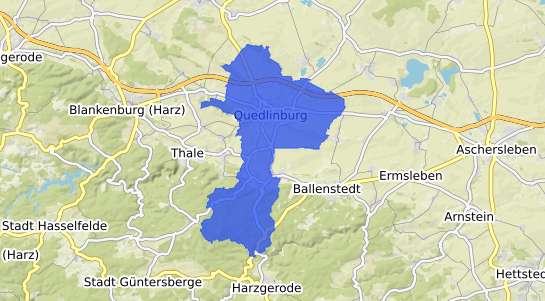 Bodenrichtwertkarte Quedlinburg