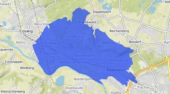 Bodenrichtwertkarte Radebeul