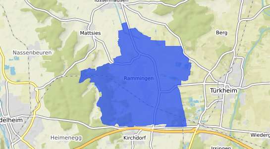 Bodenrichtwertkarte Rammingen (W&uuml;rttemberg) Schwaben