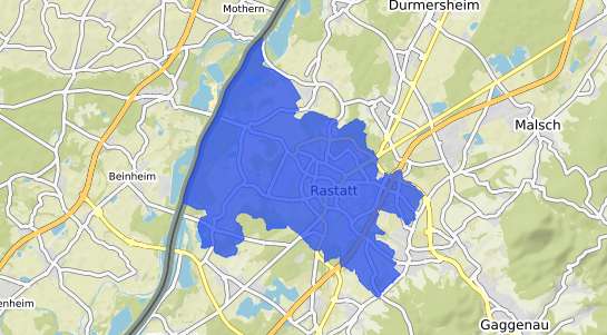 Bodenrichtwertkarte Rastatt
