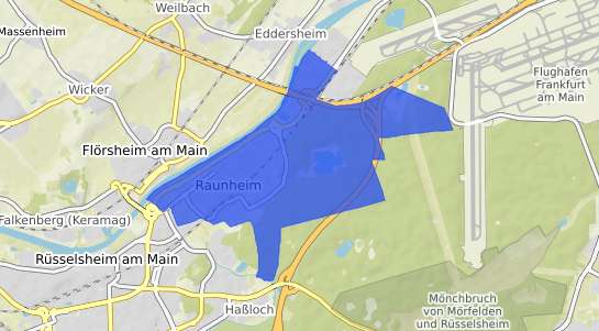 Bodenrichtwertkarte Raunheim