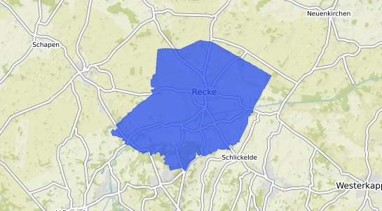 Bodenrichtwertkarte Recke