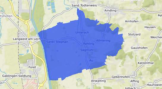 Bodenrichtwertkarte Rehling