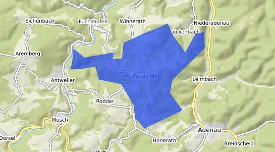 Bodenrichtwertkarte Reifferscheid b. Adenau