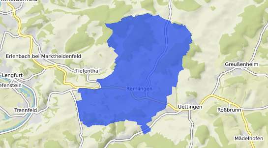 Bodenrichtwertkarte Remlingen Unterfranken