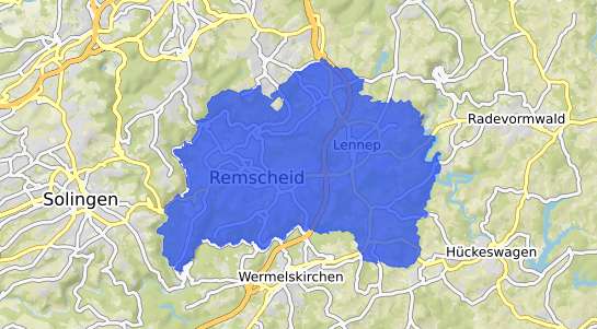 Bodenrichtwertkarte Remscheid
