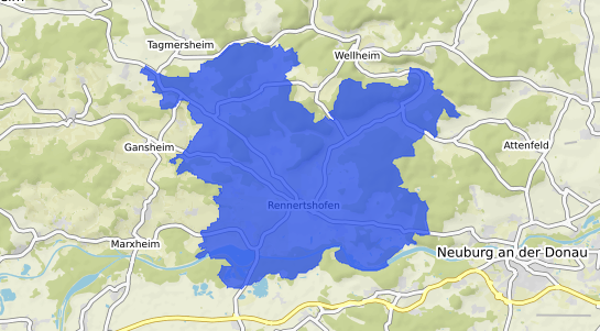 Bodenrichtwertkarte Rennertshofen Oberbayern