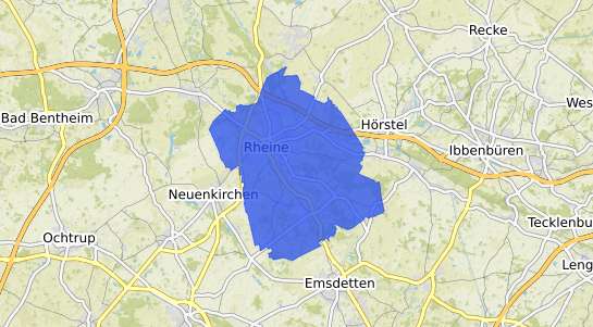 Bodenrichtwertkarte Rheine