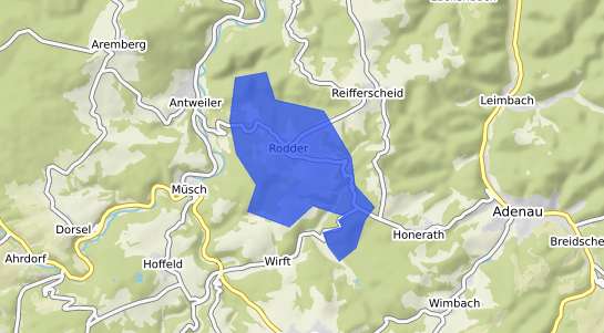 Bodenrichtwertkarte Rodder b. Adenau