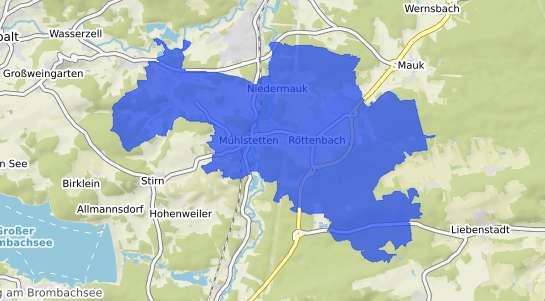 Bodenrichtwertkarte Roettenbach b. Erlangen, Mittelfranken