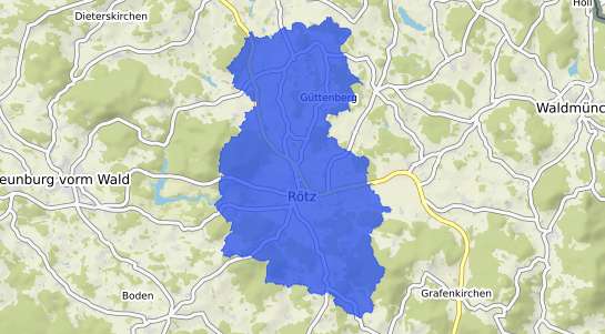 Bodenrichtwertkarte R&ouml;tz Oberpfalz