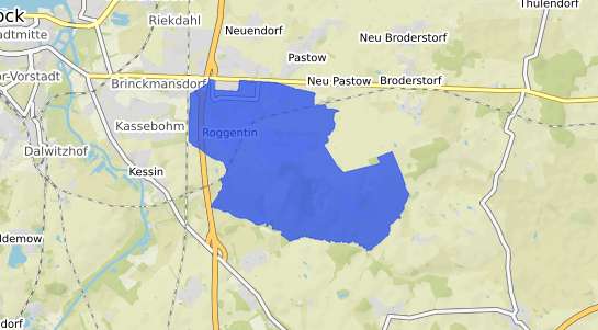 Bodenrichtwertkarte Roggentin b. Neustrelitz