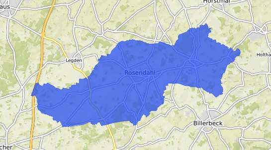 Bodenrichtwertkarte Rosendahl Westfalen