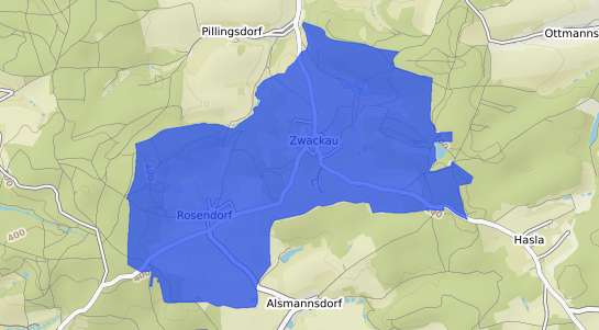 Bodenrichtwertkarte Rosendorf (Th&uuml;ringen)