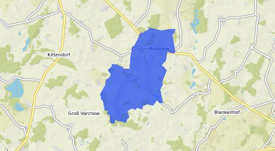 Bodenrichtwertkarte Rosenow b. Altentreptow