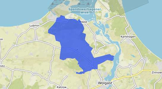 Bodenrichtwertkarte Rubenow b. Wolgast